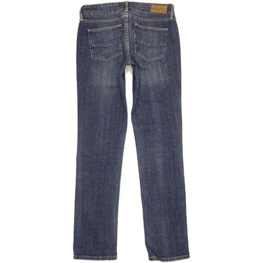 Levi's Demi Curve Women Blue Straight Slim Stretch Jeans W26 L31