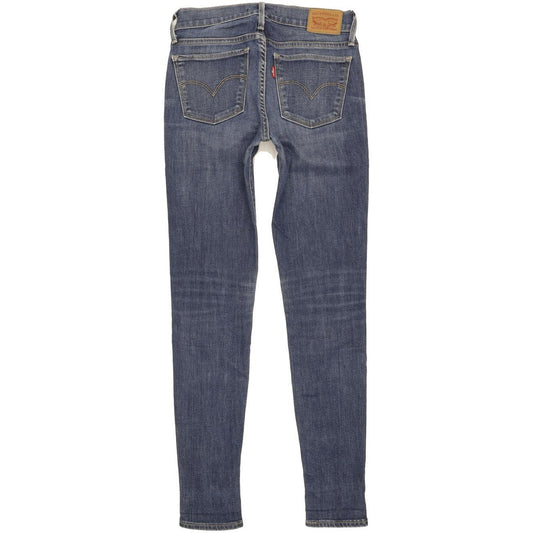 Levi's 710 Super Women Blue Skinny Slim Stretch Jeans W25 L30