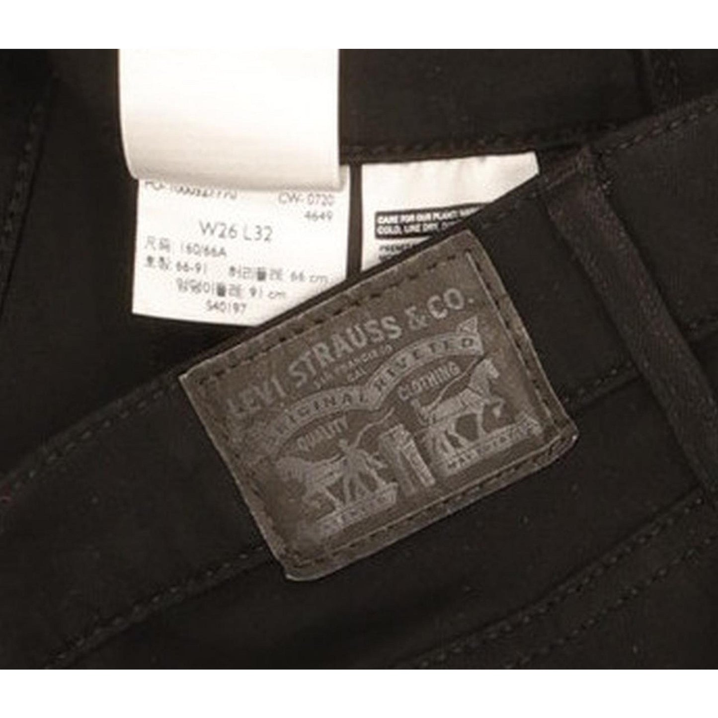 Levi's 720 Women Black Skinny Slim Jeans W26 L32