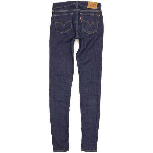Levi's 710 Super Women Blue Skinny Slim Stretch Jeans W26 L31