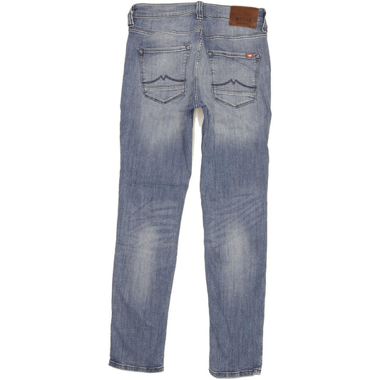 Mustang Vegas Men Blue Straight Slim Stretch Jeans W30 L32