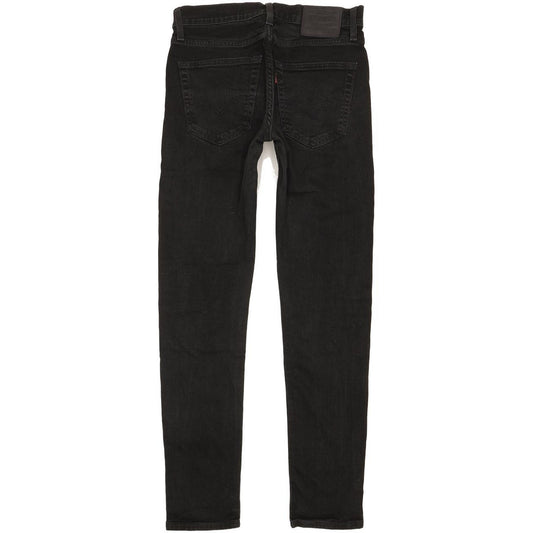 Levi's 512 Men Black Tapered Slim Stretch Jeans W30 L32