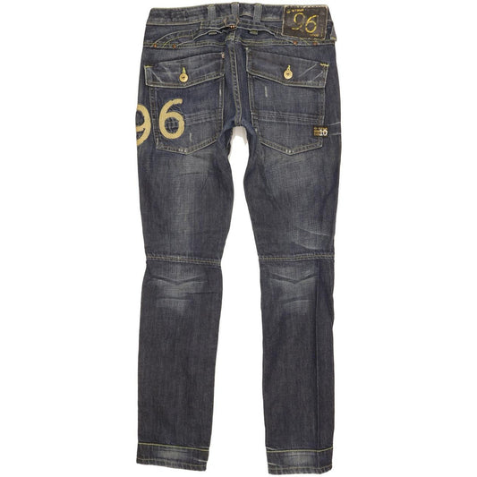 G-Star Elwood Heritage Women Blue Straight Slim Jeans W27 L31