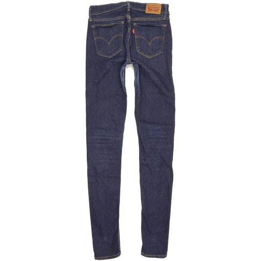 Levi's 710 Super Women Blue Skinny Slim Stretch Jeans W26 L32