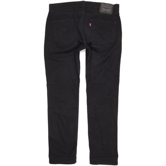 Levi's 511 Men Black Straight Slim Stretch Jeans W34 L31