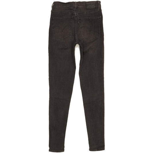 Levi's Mile Black Skinny Slim Stretch Jeans High Waisted W27 L32