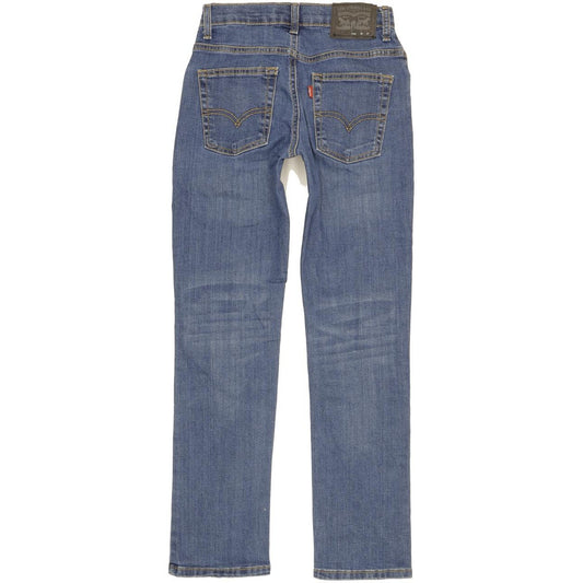 Levi's 511 Kids Blue Straight Slim Stretch Jeans W24 L27