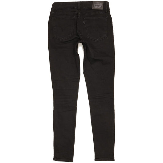 Levi's 711 Women Black Skinny Slim Stretch Jeans W26 L30