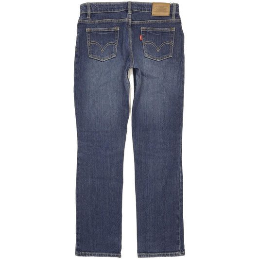 Levi's Kids Women Blue Straight Slim Stretch Jeans W28 L30