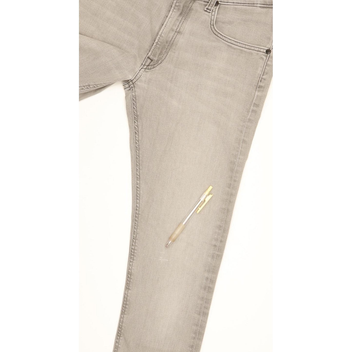 Lee Luke Men Grey Skinny Slim Stretch Jeans W31 L34