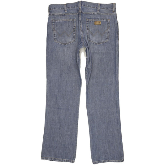 Wrangler Men Blue Straight Regular Jeans W38 L34