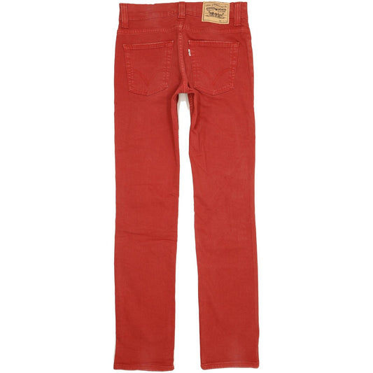Levi's 511 Men Red Straight Slim Stretch Jeans W31 L34