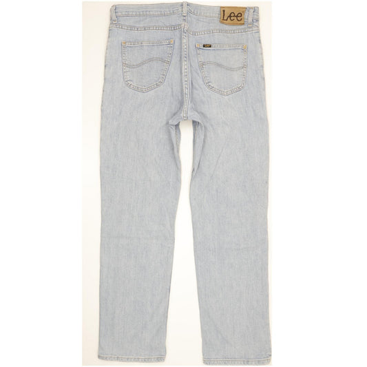 Lee Brooklyn Men Blue Straight Regular Stretch Jeans W36 L32