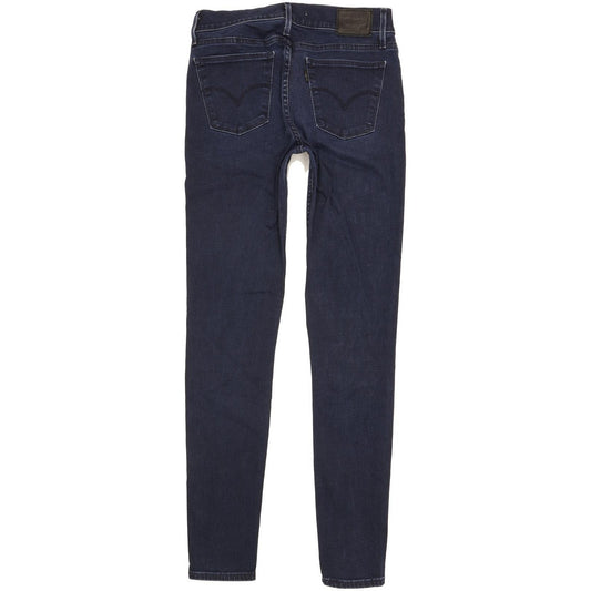 Levi's 710 Super Women Navy Skinny Slim Stretch Jeans W28 L30
