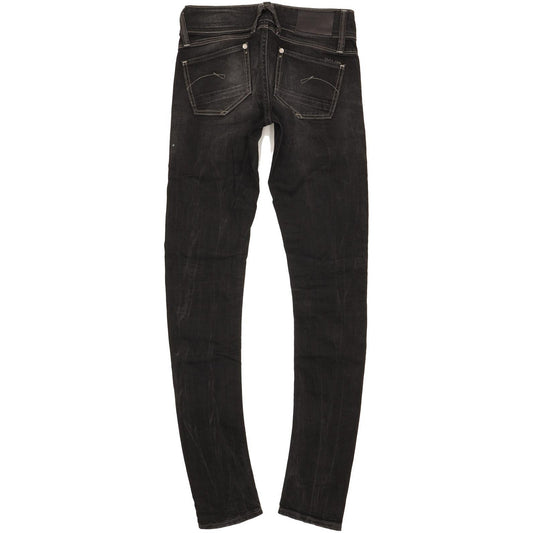 G-Star Lynn Women Black Skinny Slim Stretch Jeans W26 L34