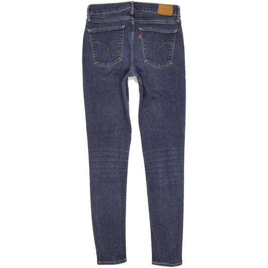 Levi's 710 Super Women Blue Skinny Slim Stretch Jeans W30 L29