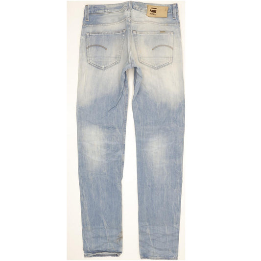 G-Star 3301 Low Men Blue Tapered Slim Jeans W33 L35