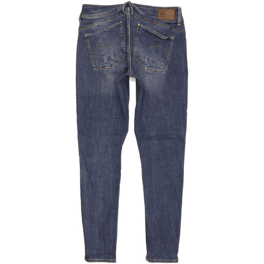 G-Star Lynn Mid Women Blue Skinny Slim Stretch Jeans W32 L29
