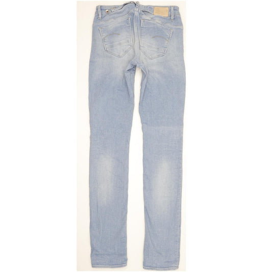 G-Star Midge Women Blue Straight Slim Stretch Jeans W28 L36