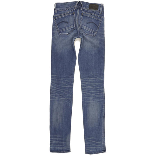 G-Star Lynn Women Blue Straight Slim Stretch Jeans W24 L32