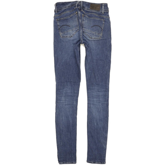 G-Star Lynn Women Blue Skinny Slim Stretch Jeans W27 L31