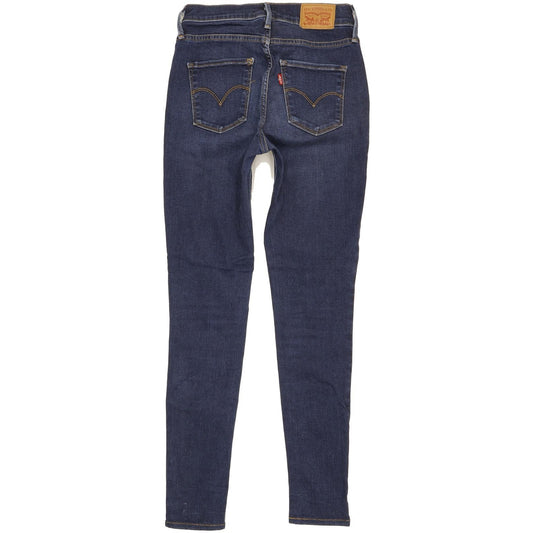 Levi's 720 Women Blue Skinny Slim Stretch Jeans W25 L28