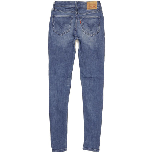Levi's 535 Super Women Blue Skinny Slim Stretch Jeans W25 L30