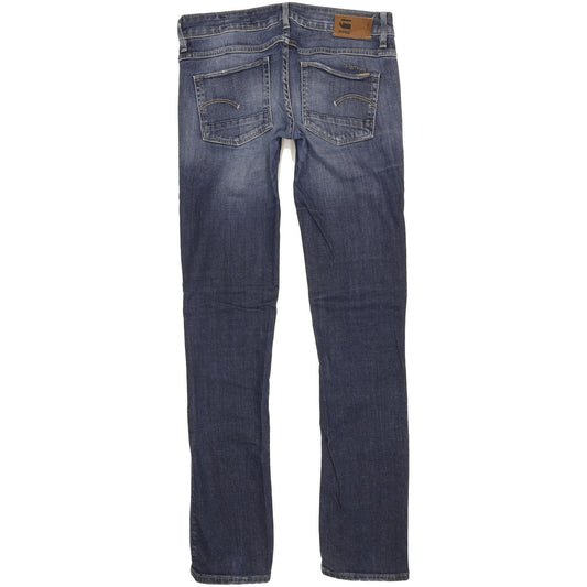 G-Star 3301 Women Blue Straight Slim Stretch Jeans W29 L32