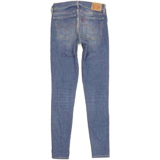 Levi's 710 Super Filiforme Women Blue Skinny Slim Stretch Jeans W26 L30