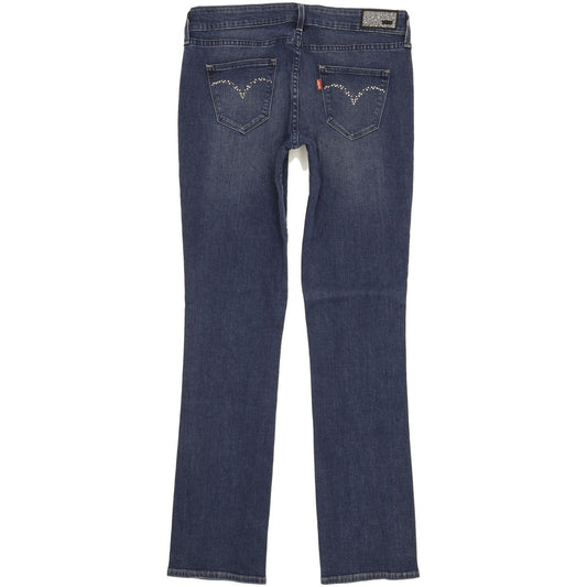 Levi's Women Blue Straight Slim Stretch Jeans W28 L31