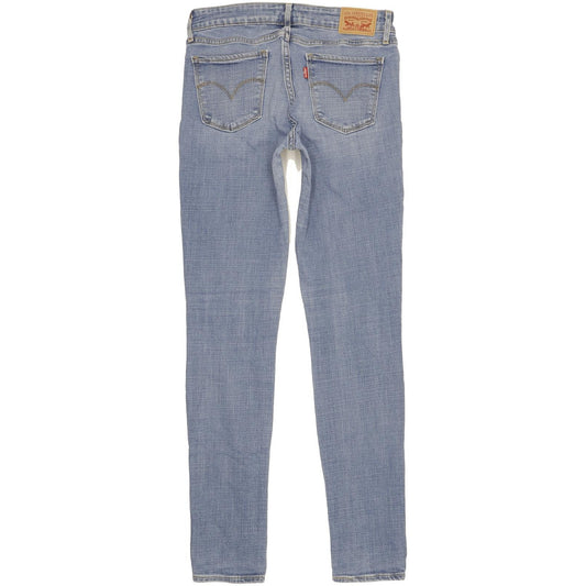 Levi's 711 Women Blue Skinny Slim Stretch Jeans W27 L32