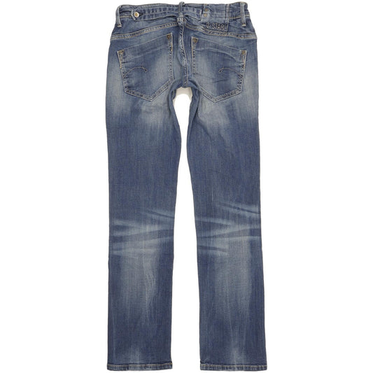 G-Star Midge Women Blue Straight Slim Stretch Jeans W29 L32