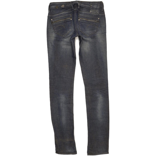 G-Star Corvet Women Blue Skinny Slim Stretch Jeans W30 L35
