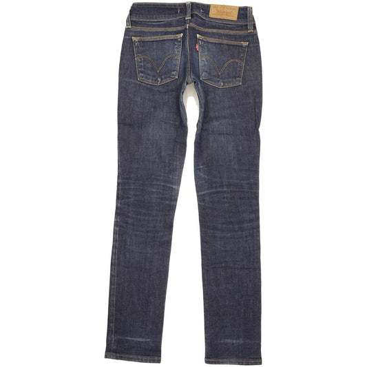 Levi's 571 Women Blue Straight Slim Stretch Jeans W26 L31