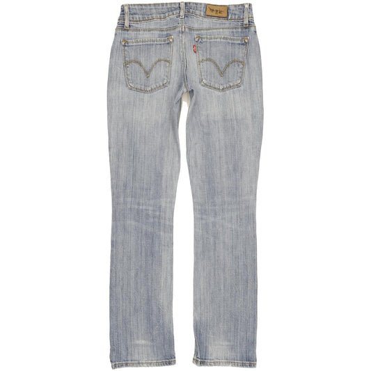 Levi's 470 Women Blue Straight Slim Stretch Jeans W28 L31