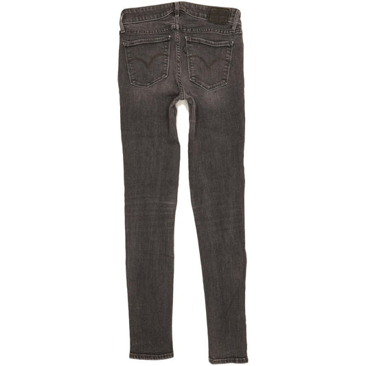 Levi's 711 Women Charcoal Skinny Slim Stretch Jeans W25 L30