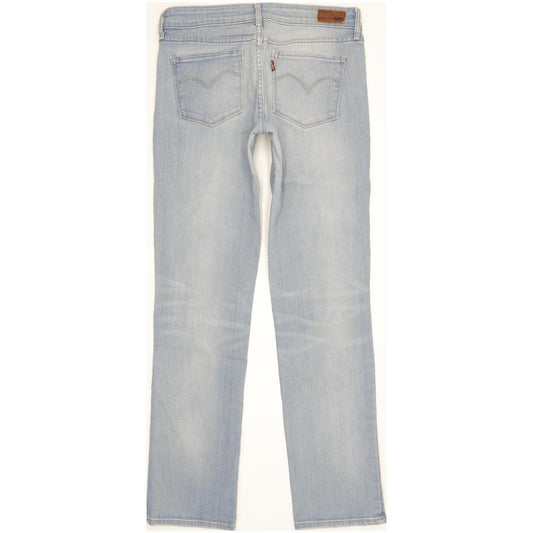 Levi's Demi Curve Women Blue Straight Slim Stretch Jeans W27 L30