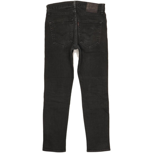 Levi's 512 Men Black Tapered Slim Stretch Jeans W30 L28