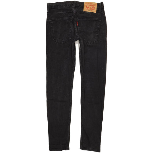 Levi's 512 Lo-Ball Men Black Tapered Slim Stretch Jeans W33 L33