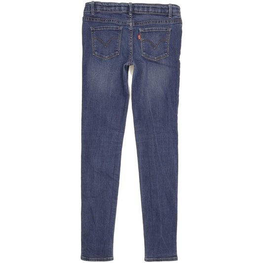 Levi's 710 Girls Women Blue Skinny Slim Stretch Jeans W26 L29