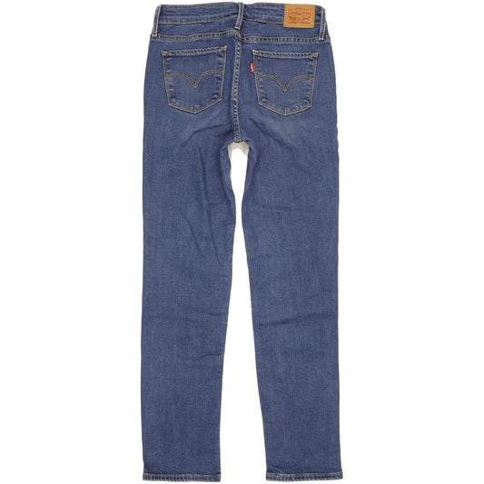 Levi's 712 Women Blue Straight Slim Stretch Jeans W28 L30