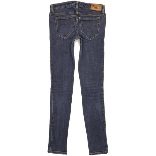 Diesel Skinzee Low Women Blue Skinny Slim Stretch Jeans W27 L29
