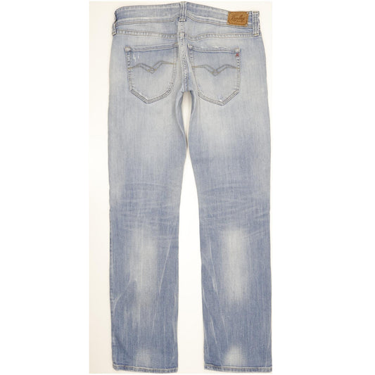 Replay Women Blue Straight Slim Stretch Jeans W32 L34
