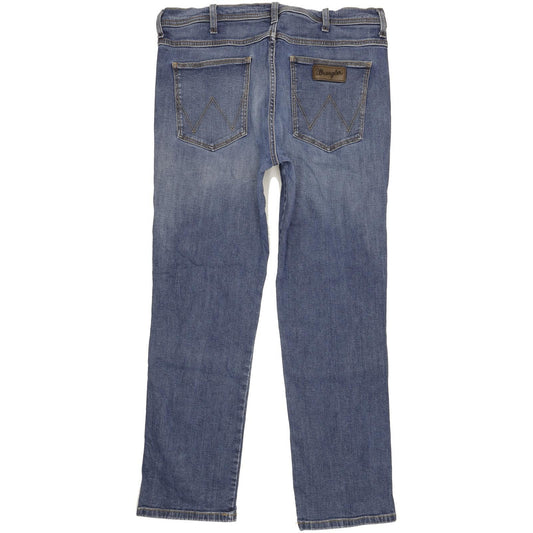 Wrangler Arizona Men Blue Straight Regular Stretch Jeans W38 L31