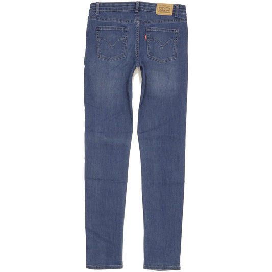 Levi's 711 Girls Women Blue Skinny Slim Jeans W28 L31