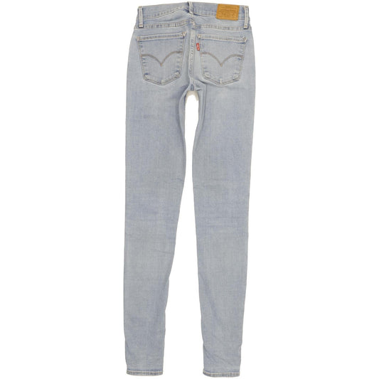 Levi's 710 Super Women Blue Skinny Slim Stretch Jeans W25 L32