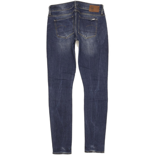 G-Star 3301 Women Blue Skinny Slim Stretch Jeans W27 L30