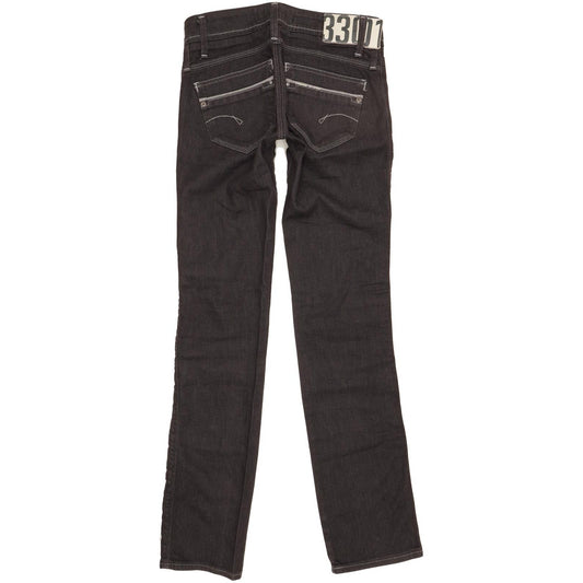 G-Star Saville Women Navy Straight Slim Stretch Jeans W25 L31
