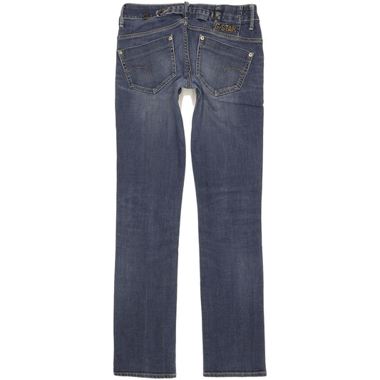 G-Star Midge Women Blue Straight Slim Stretch Jeans W27 L33