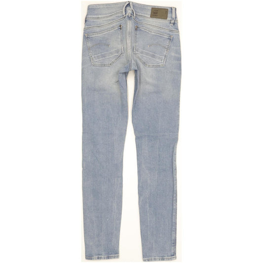 G-Star Lynn Mid Women Blue Skinny Slim Stretch Jeans W26 L29
